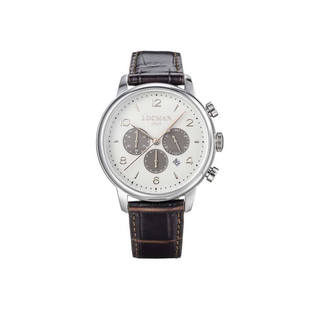 Orologio Al Quarzo Locman 1960 0254a05r-00avgy2pt - Orologi con Datario Uomo | Stroili