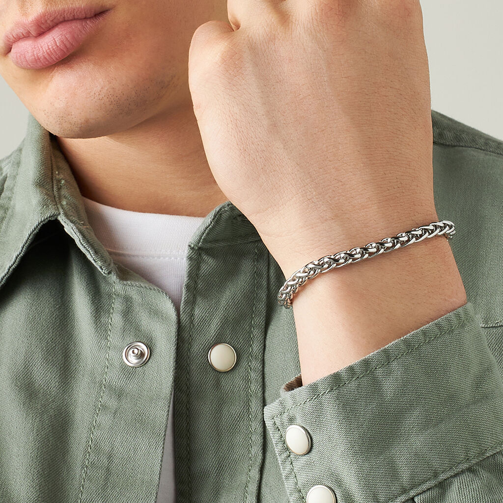 Bracciale Catena Man Code Acciaio - Bracciali Uomo | Stroili