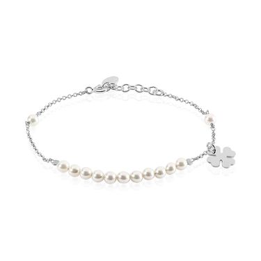 Bracciale Silver Pearls Argento Rodiato Perla sintetica