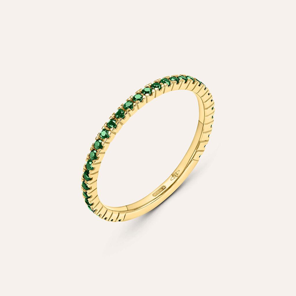 Anello Eternity Claire Oro Giallo Cubic Zirconia - Anelli Eternity Donna | Stroili