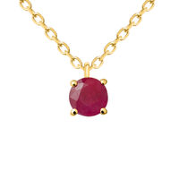 Collana Punto Luce Charlotte Oro Giallo Rubino