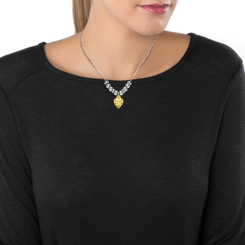 Charm leone in argento dorato con zirconi - Charms Donna | Stroili