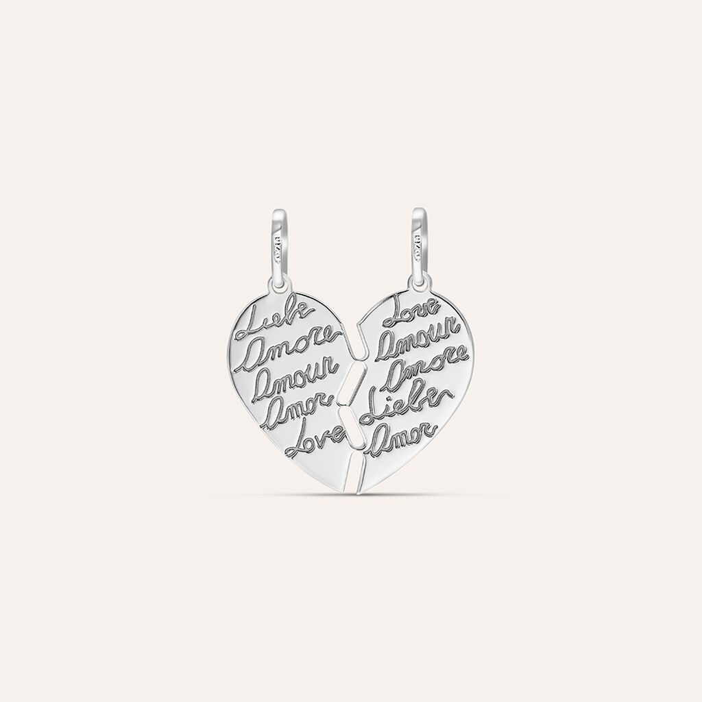 Pendente Silver Collection Argento Rodiato - Ciondoli con Incisione Unisex | Stroili