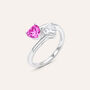 Anello Contrarie Silver Elegance Argento Rodiato Cubic Zirconia