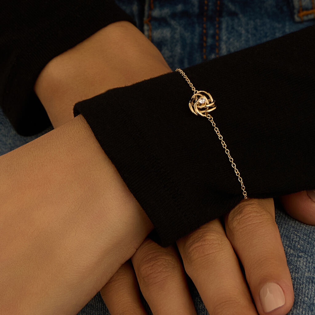 Bracciale Golden Dream Placcato Oro Giallo Cubic Zirconia - Bracciali Amicizia Donna | Stroili