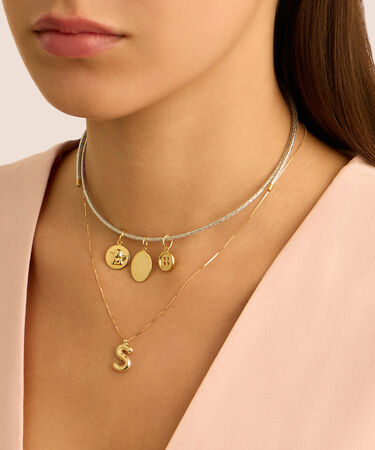 Pendente Love Beats Argento Dorato