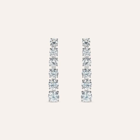 Orecchini Pendenti Tennis Silver Elegance Argento Rodiato Cubic Zirconia - Orecchini Pendenti Donna | Stroili