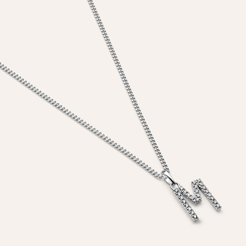 Pendente Poème Oro Bianco Cubic Zirconia - Ciondoli Donna | Stroili