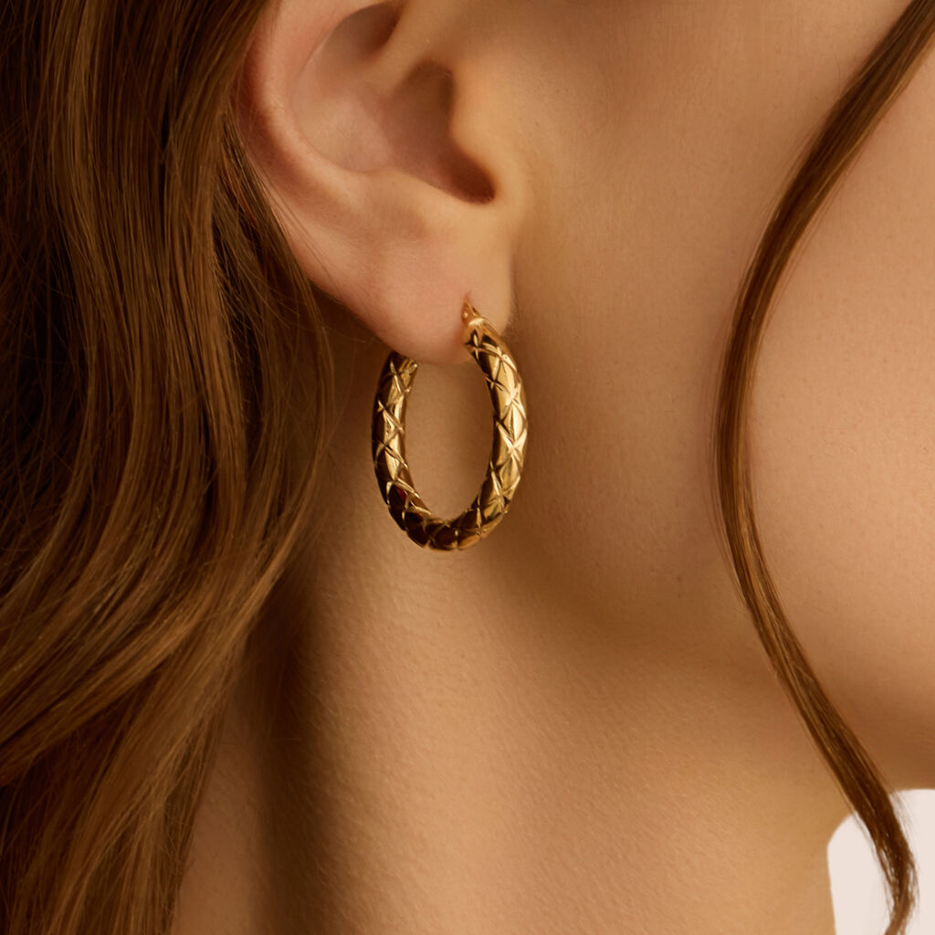Orecchini A Cerchio Toujours Oro Giallo - Orecchini a Cerchio Donna | Stroili