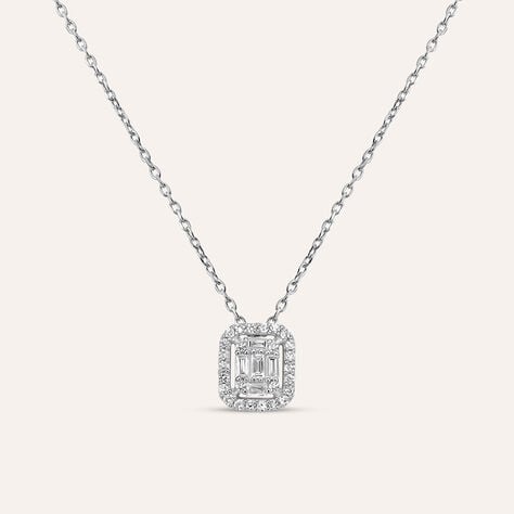 Collana Sophia Oro Bianco Diamante - Collane Donna | Stroili