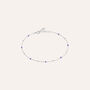 Cavigliera Silver Collection Argento Rodiato Pietra sintetica