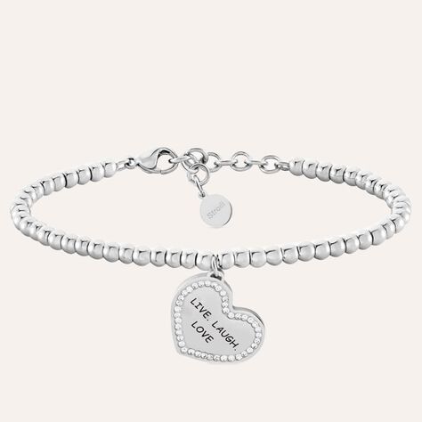 Bracciale Sunrise Acciaio Cristallo - Bracciali con Incisione Donna | Stroili