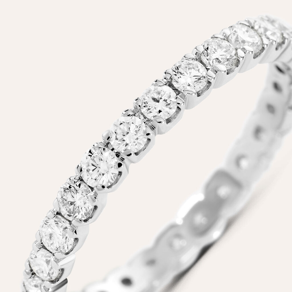 Anello Eternity Firmamenti Oro Bianco Diamante