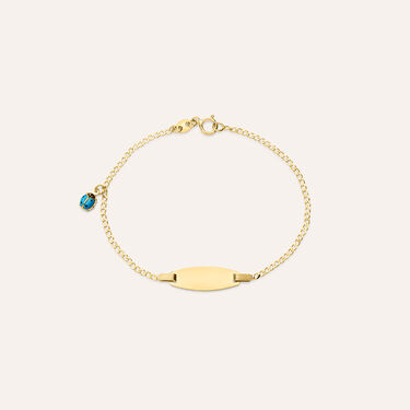 Bracciale Con Targhetta Holy Oro Giallo Bracciale Con Targhetta Holy Oro Giallo