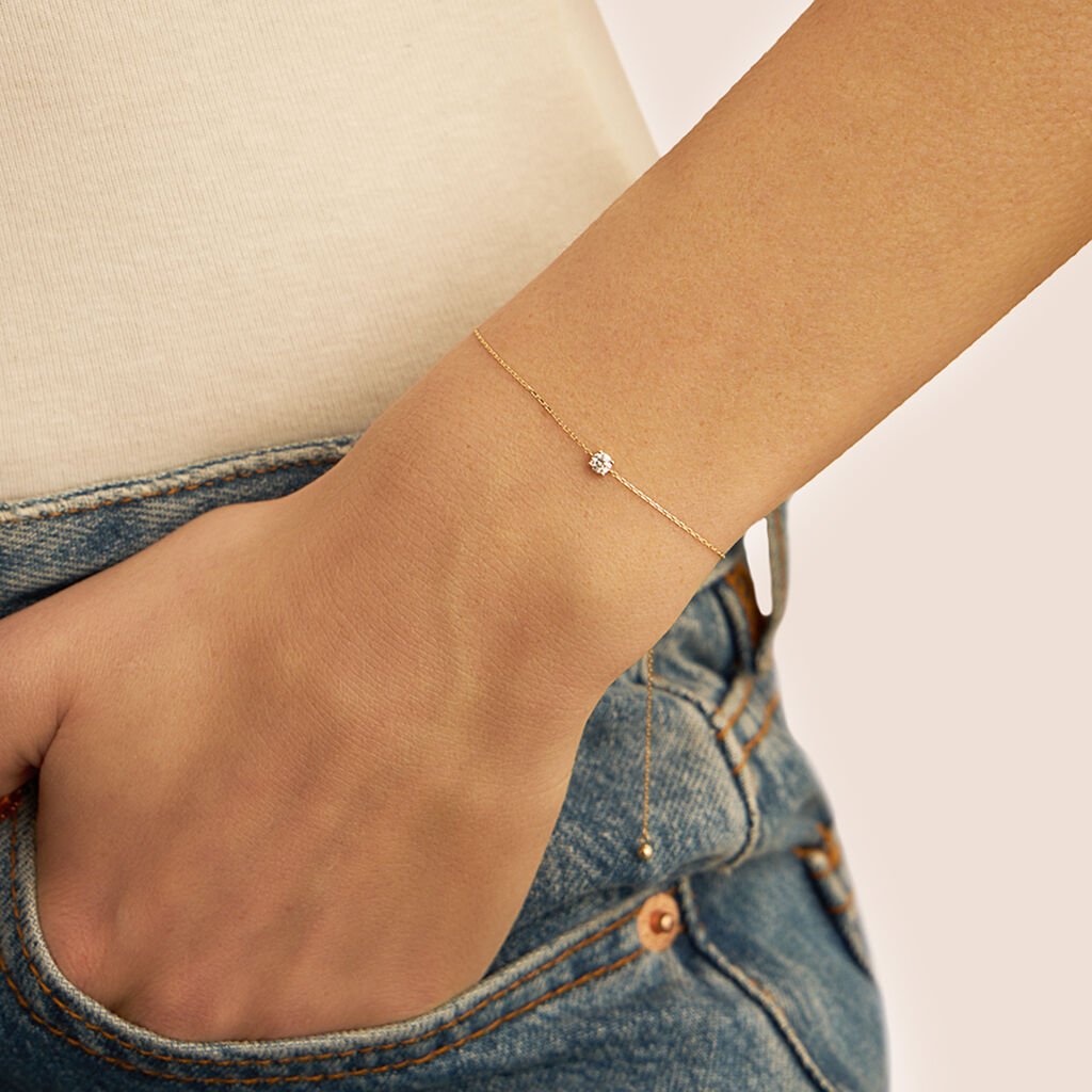 Bracciale Punto Luce Claire Oro Giallo Cubic Zirconia