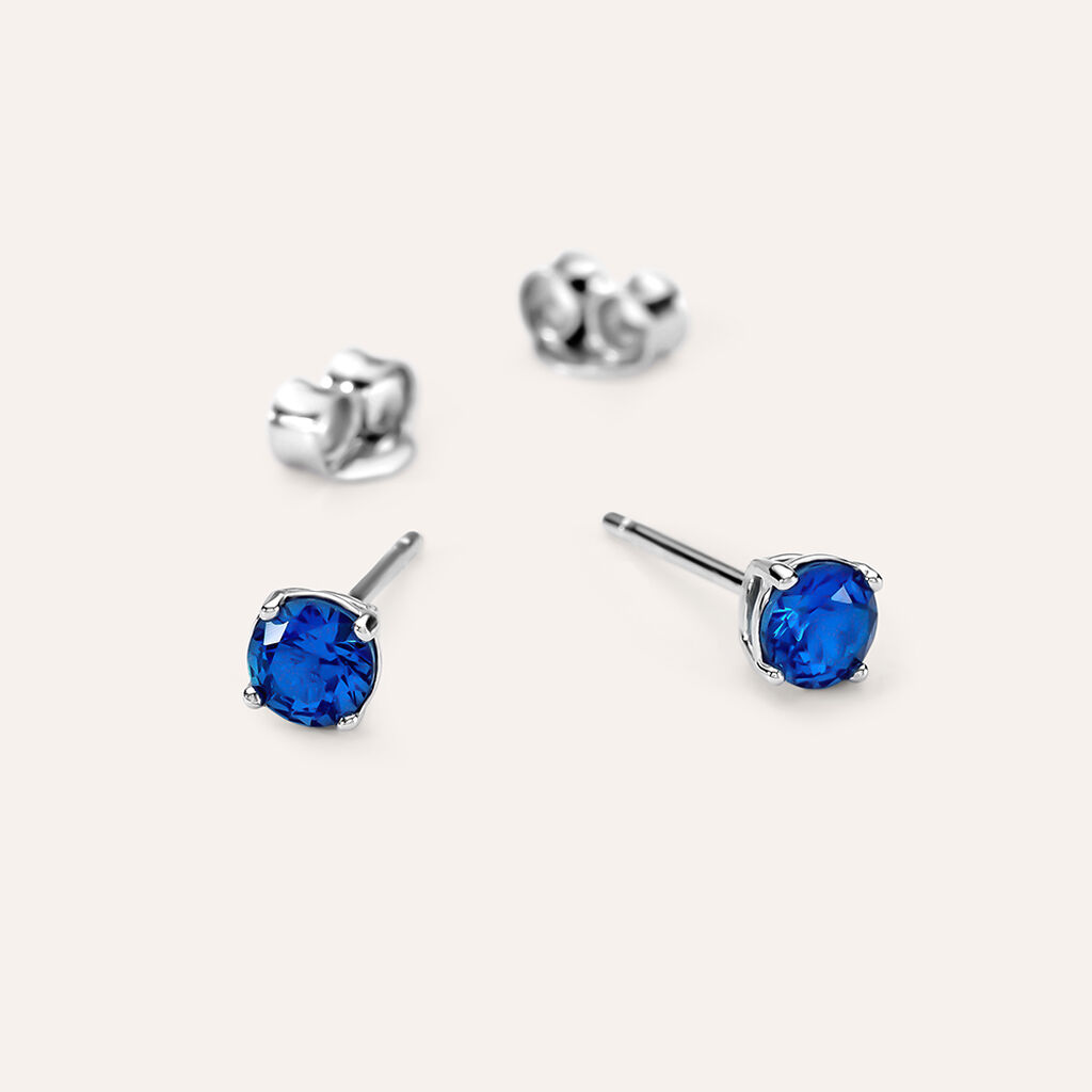 Orecchini Lobo Punto Luce Silver Rainbow Argento Rodiato Cubic Zirconia