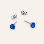 Orecchini Lobo Punto Luce Silver Rainbow Argento Rodiato Cubic Zirconia