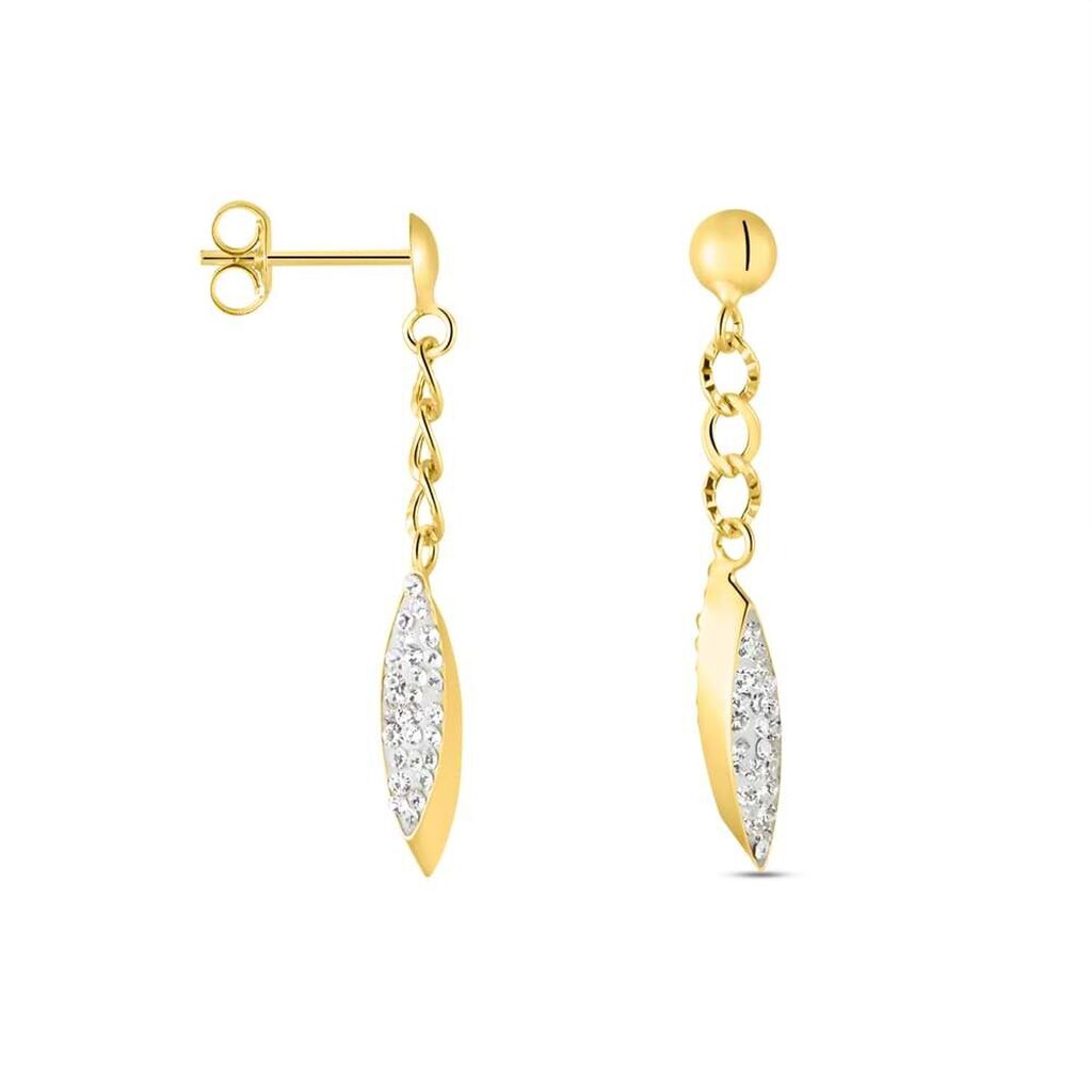 Orecchini Pendenti Crystal Gold Oro Giallo Cristallo - Orecchini Pendenti Donna | Stroili