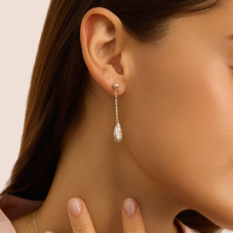 Orecchini Pendenti Isabelle Oro Bianco - Orecchini Pendenti Donna | Stroili