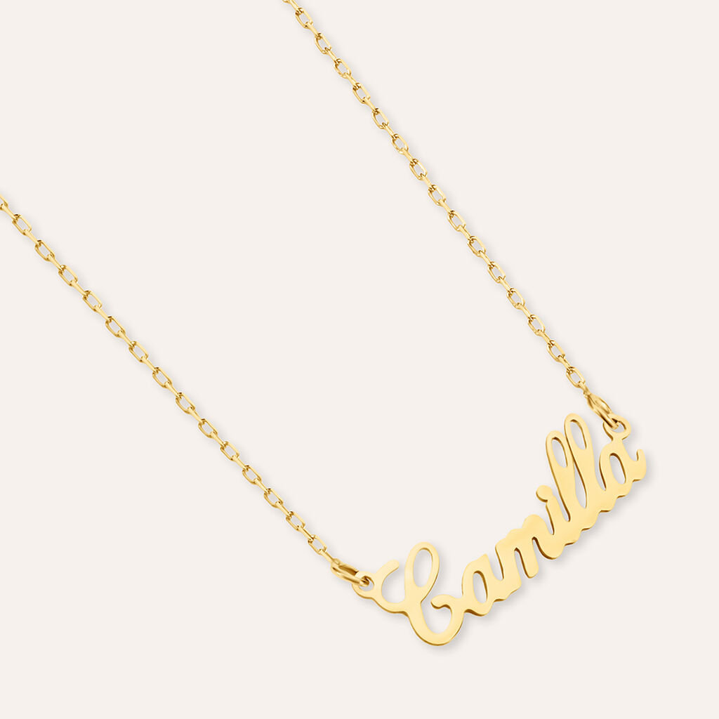 Collana Camilla Gold Names Oro Giallo