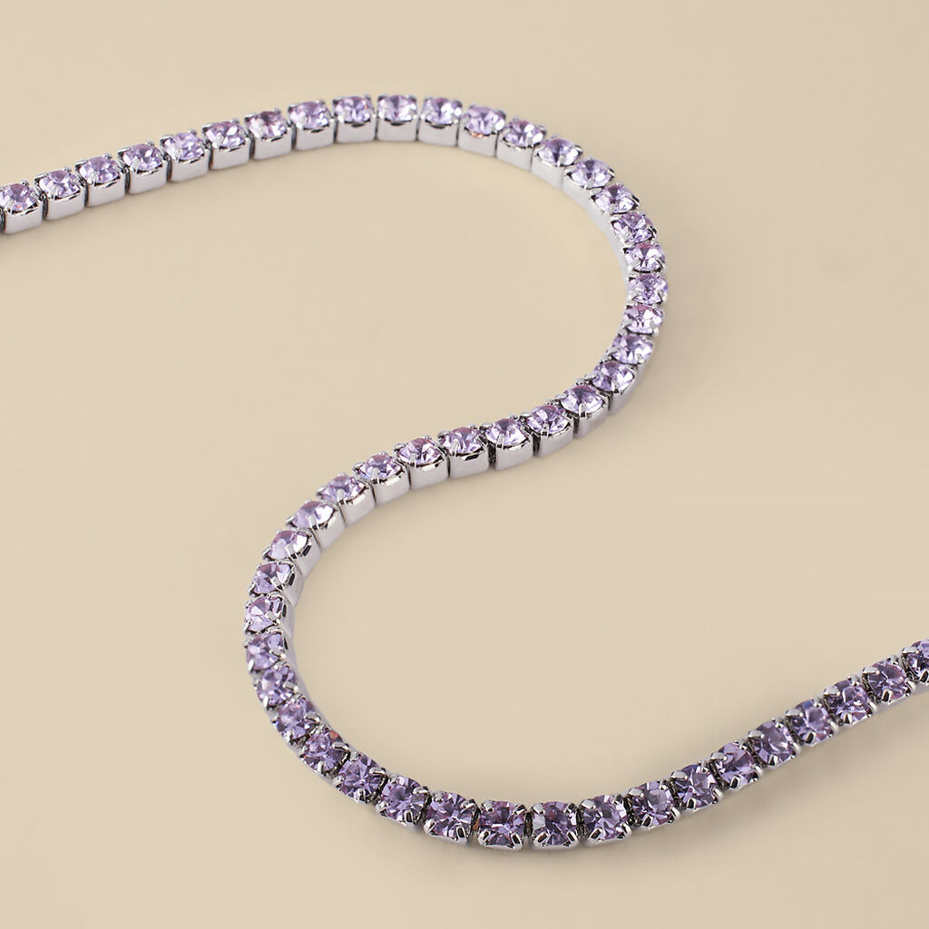 Bracciale Tennis Romantic Shine Metallo Cristallo - Bracciali Tennis Donna | Stroili
