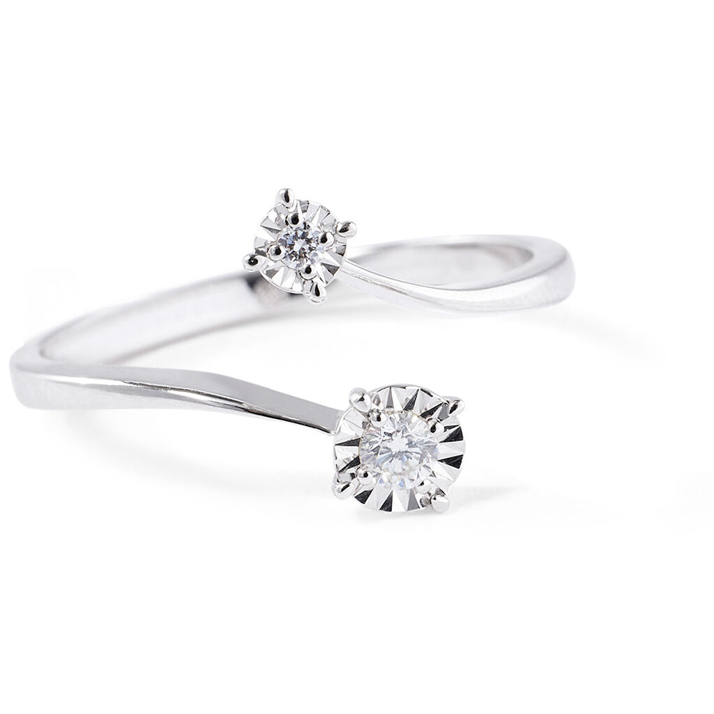 Anello Solitario Diamotion Oro Bianco Diamante - Anelli con Pietre Donna | Stroili