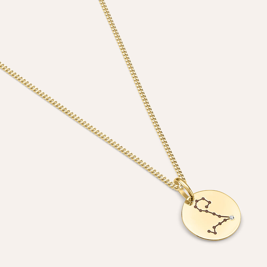 Pendente Po&egrave;me Oro Giallo Cubic Zirconia