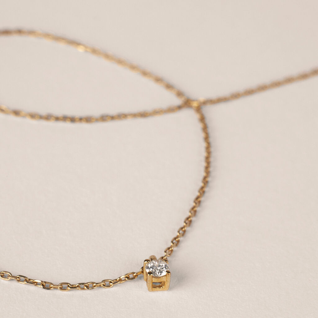 Collana Punto Luce Grace Oro Giallo Diamante - Collane Punto Luce Donna | Stroili