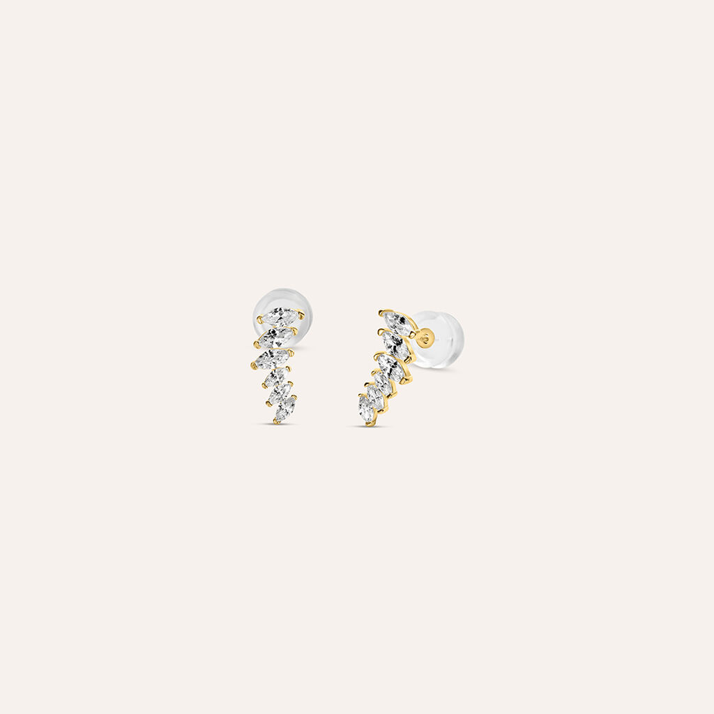 Orecchini MyGold In Oro Giallo 333 (8K) Con Zirconia - Gloss Christy V0012114 - Gioielli Artigianali Tedeschi