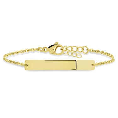 Bracciale Con Targhetta Radiance Acciaio Dorato