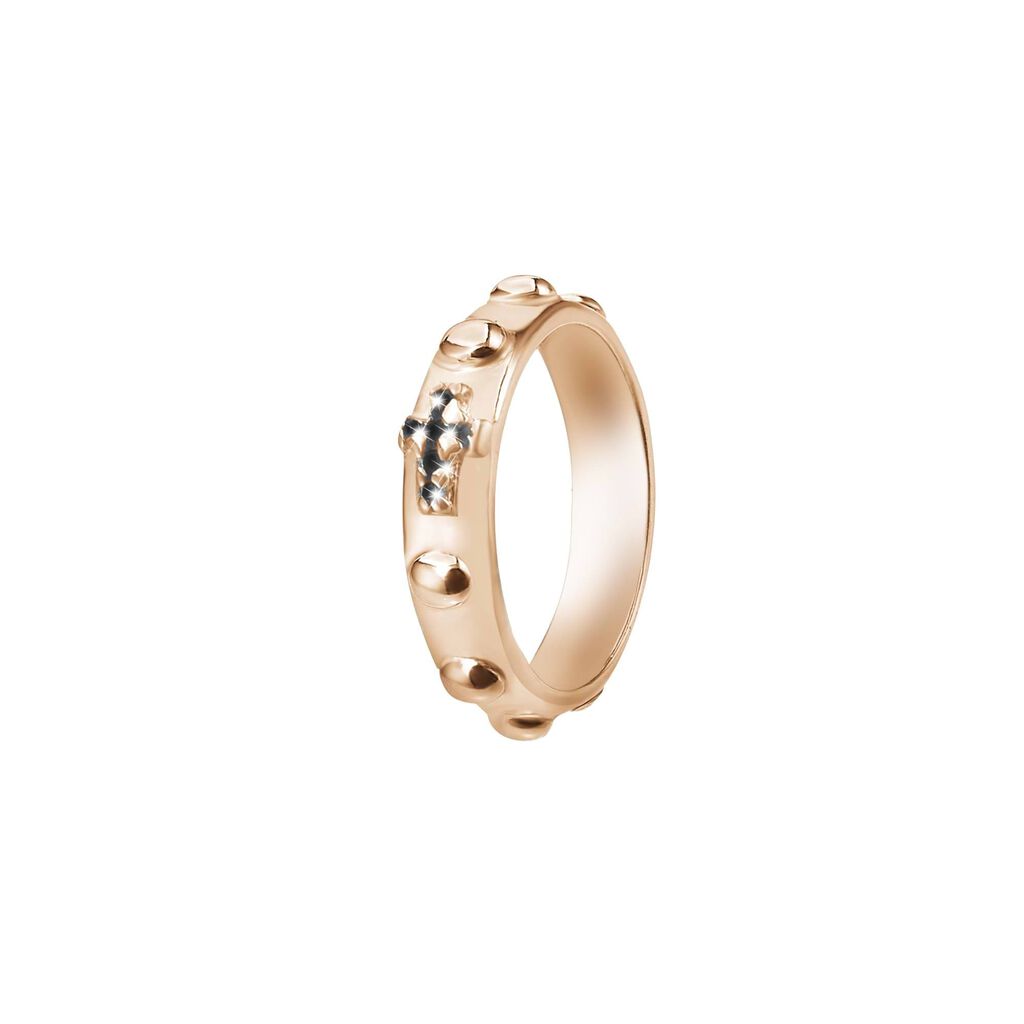 Anello in argento rosato