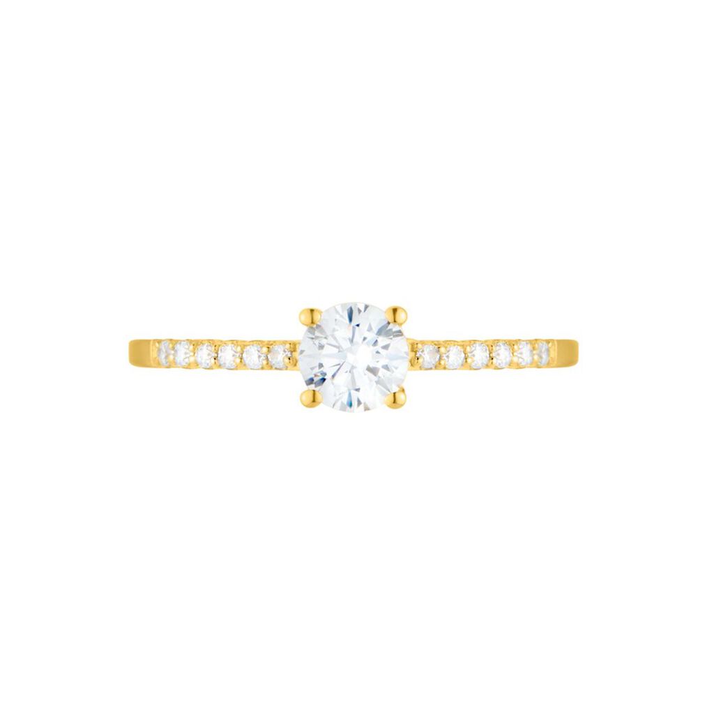 Anello Solitario Claire Oro Giallo Cubic Zirconia - Anelli con Pietre Donna | Stroili