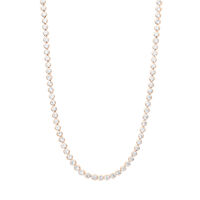 Collana Tennis Romantic Shine Metallo Rosa Cristallo