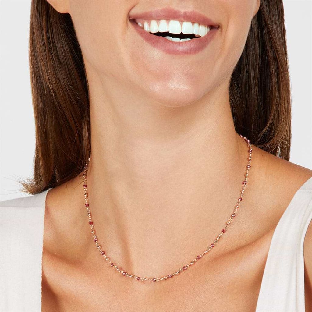 Collana Silver Soul Argento Rosa Cristallo - Collane Donna | Stroili