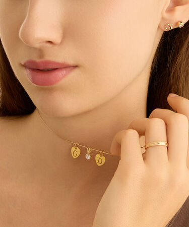 Orecchini Lobo Punto Luce Bon Ton Oro Giallo Cubic Zirconia