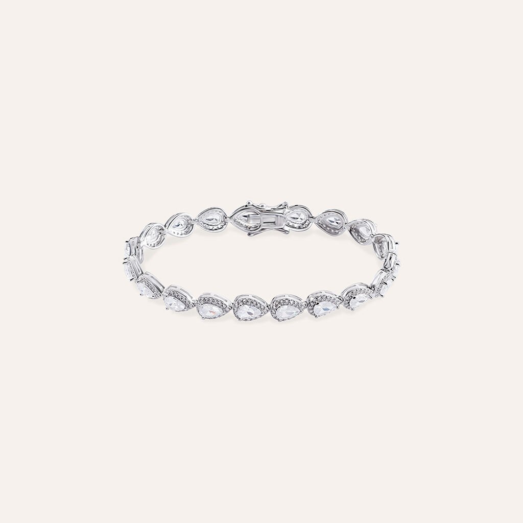 Bracciale Tennis Silver Elegance Argento Rodiato Cubic Zirconia