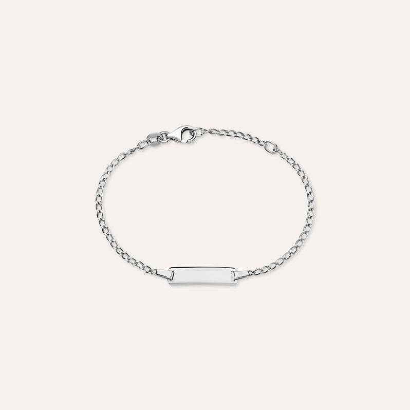 Bracciale Con Targhetta Silver Baby Argento Rodiato - Bracciali con Incisione Bambino | Stroili