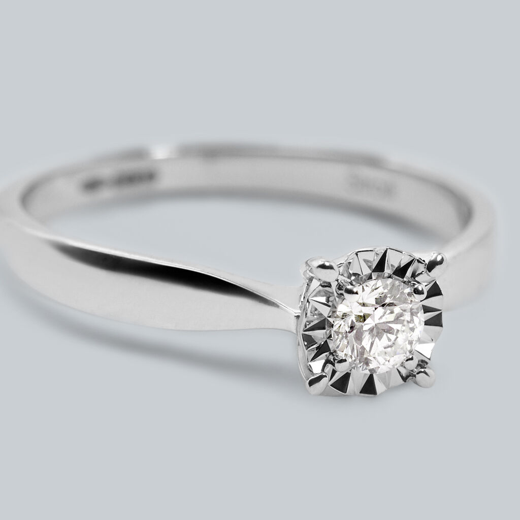 Anello Solitario Diamotion Oro Bianco Diamante - Anelli con Pietre Donna | Stroili