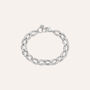 Bracciale Catena Silver Shine Argento Rodiato Cubic Zirconia