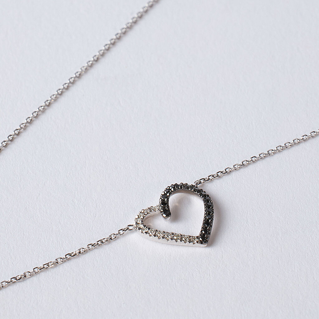 Collana Sophia Oro Bianco Diamante - Collane Donna | Stroili