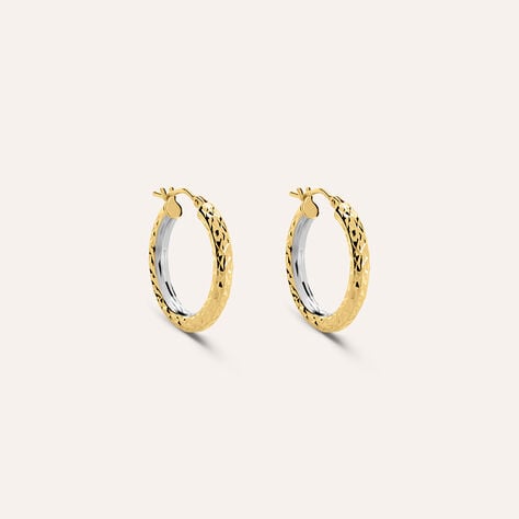 Orecchini A Cerchio Toujours Oro Bicolore - Orecchini a Cerchio Donna | Stroili