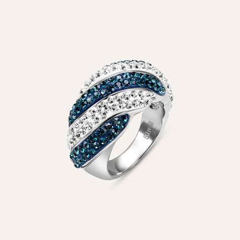 Anello Fascia Lady Phantasya Acciaio Cristallo - Anelli con Pietre Donna | Stroili