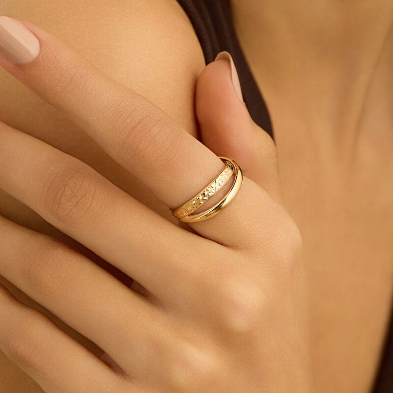 Anello Fascia Golden Lover Oro Giallo - Anelli 18 Carati Donna | Stroili