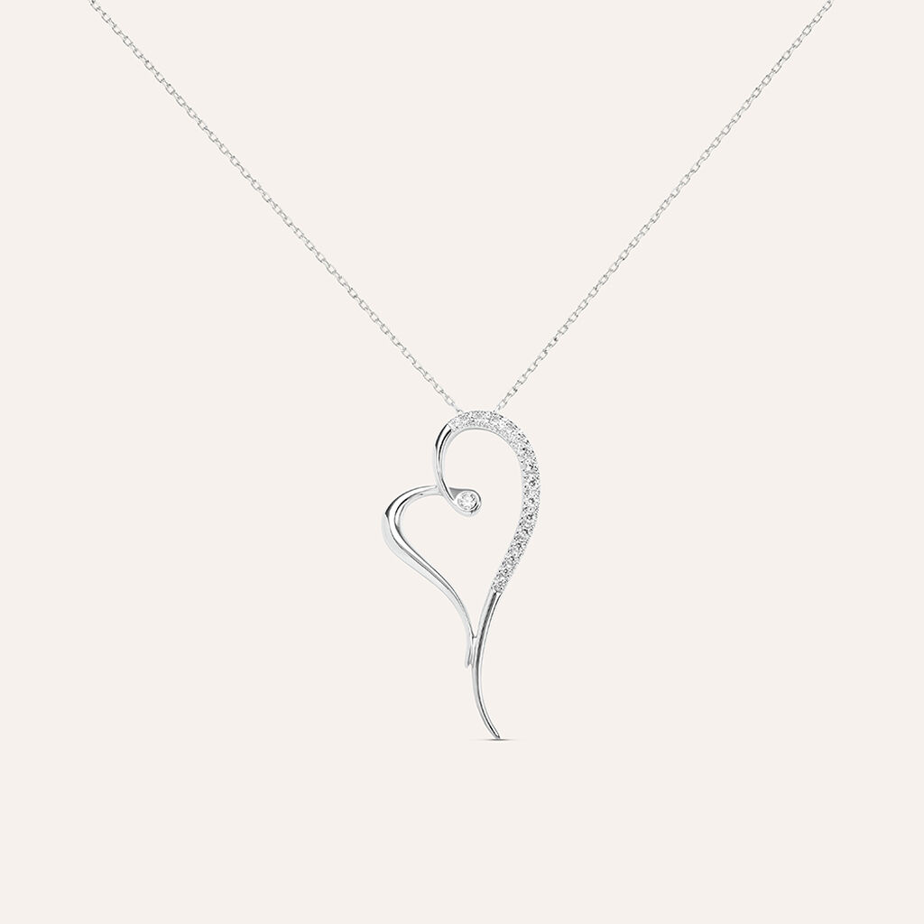 Collana Claire Oro Bianco Cubic Zirconia - Collane Donna | Stroili