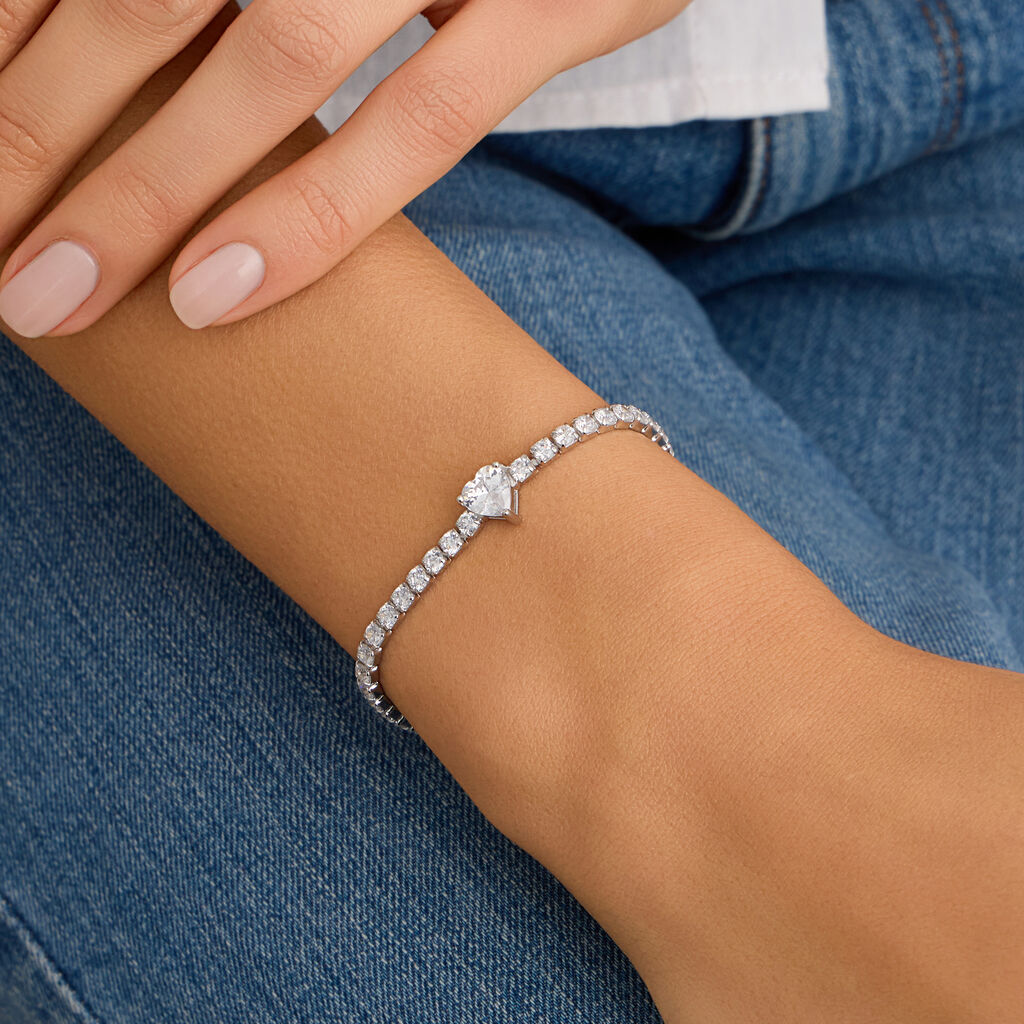 Bracciale Tennis Silver Elegance Argento Rodiato Cubic Zirconia - Bracciali Tennis Donna | Stroili