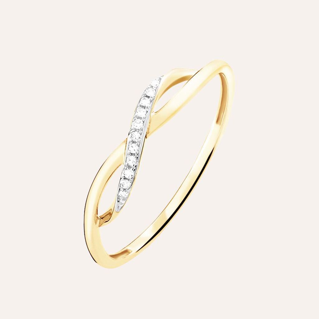 Anello Fascia Sophia Oro Giallo Diamante