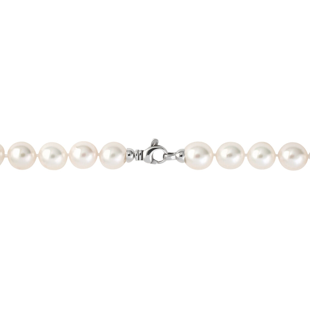 Collana Gabrielle Oro Bianco Perla Akoya - Collane Donna | Stroili