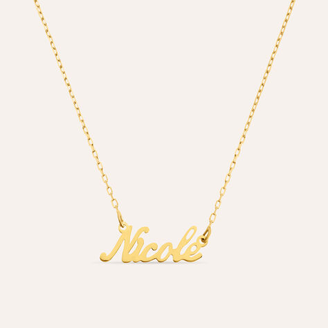 Collana Nicole Gold Names Oro Giallo - Collane Unisex | Stroili