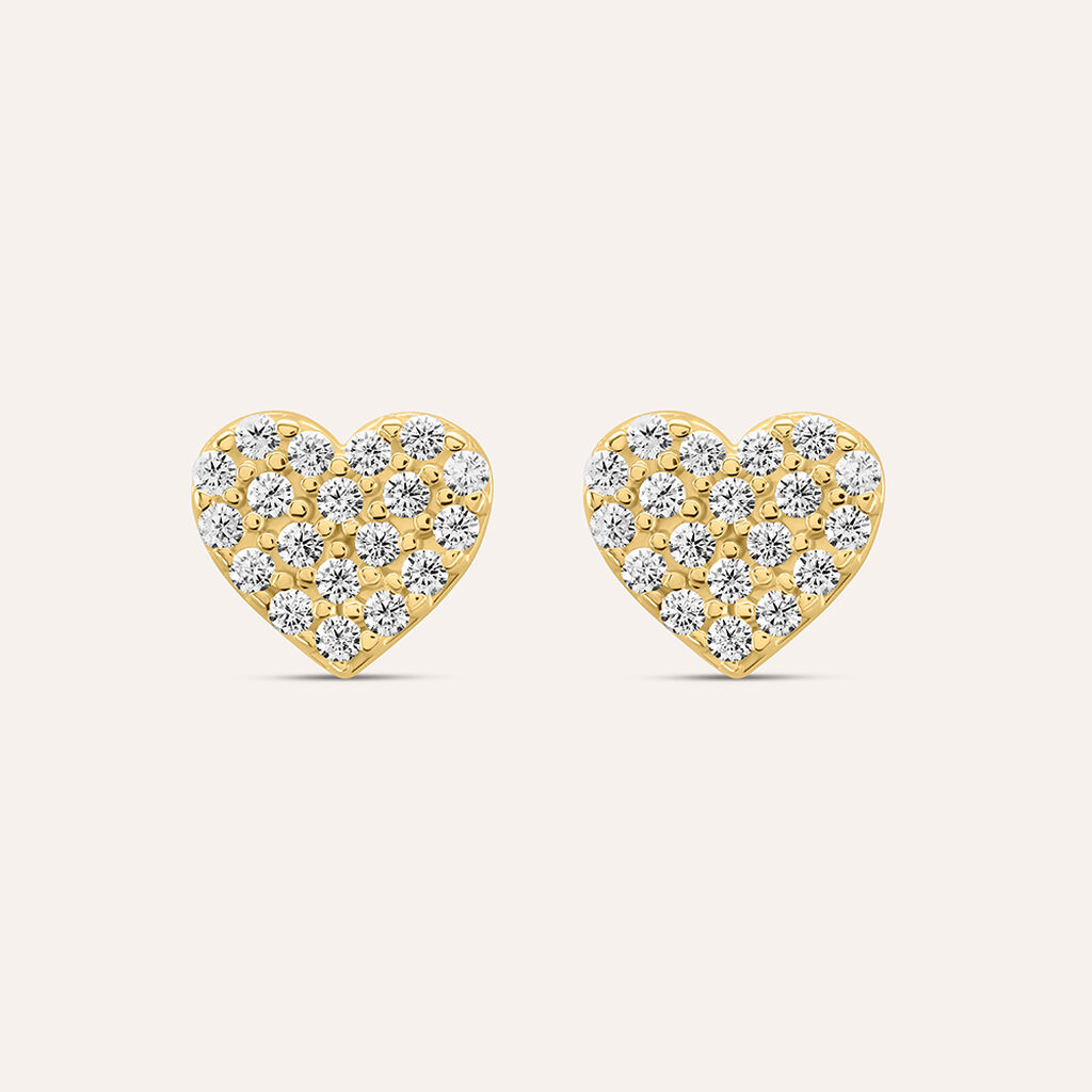 Orecchini Lobo Claire Oro Giallo Cubic Zirconia