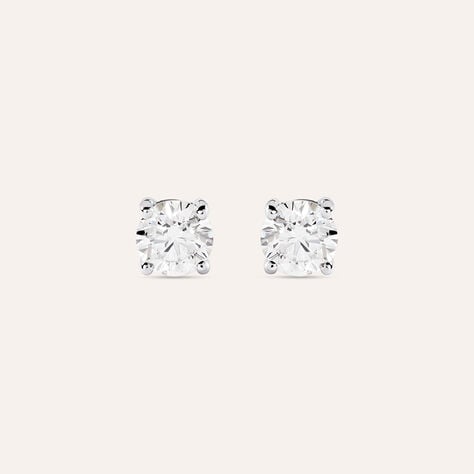 Orecchini Lobo Punto Luce Grace Oro Bianco Diamante - Orecchini a Lobo Donna | Stroili